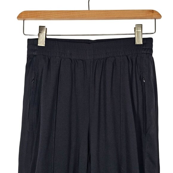 Theory Viewpine C Bergen Ankle Zip Pockets Black Pants Elastic Waist Size 0 - Picture 4 of 16